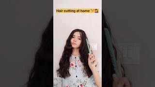 How to cut your own hair 💇‍♀️ Hair cutting at home Easy hair cut Best hair cutting for girls [upl. by Langer]