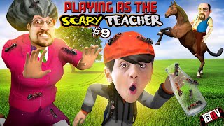 SCARY TEACHER is Horse Riding in my HOUSE FGTeeV plays Hold Your Horses 9 [upl. by Iggy459]