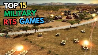 TOP 15 MILITARY RTS GAMES FOR PC [upl. by Buford]