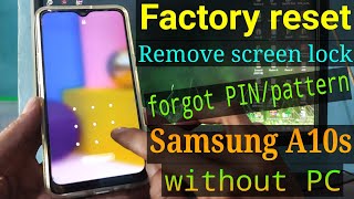 Factory reset Samsung Galaxy A10s  Samsung A10s reset [upl. by Normy144]