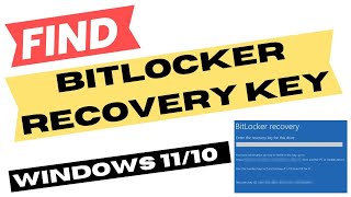 Find Bitlocker Recovery Key Windows 11  10 [upl. by Gerhardt]