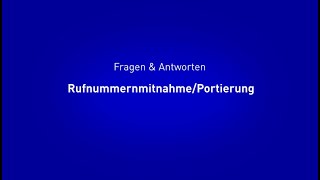 NetCom BW  Fragen amp Antworten zu RufnummernmitnahmePortierung [upl. by Nnylireg177]