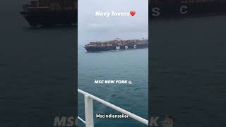 Msc Newyork  sailor msc bigships seafarer container story navy [upl. by Adnaluy]