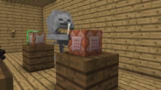 Monster School Command Blocks  Minecraft Animation [upl. by Ecniuq]