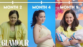 This is Your Pregnancy in 2 Minutes  Glamour [upl. by Larual193]