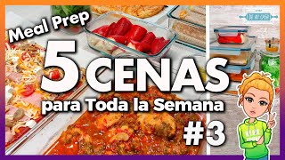 💚 5 CENAS FÁCILES para TODA la FAMILIA 3 👨‍👩‍👧‍👦 RÁPIDAS y ECONÓMICAS 👌Meal Prep Ideas de Cenas 🌔 [upl. by Gualtiero962]