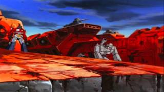 Transformers G1 The Movie Optimus Prime vs Megatron [upl. by Rurik256]