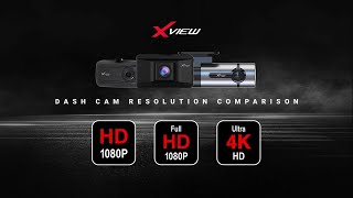 XVIEW Dash Cam Resolution Comparison  Technology Video [upl. by Kamillah]