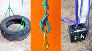 ROPE KNOTS FOR YOU VERY USEFUL IN LIFE ROPE KNOT PROJECTS [upl. by Asiuol]