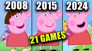 All Peppa Pig Games 20082024 ALL 21 Videogames  Gameplay Review All Platforms [upl. by Tayler]