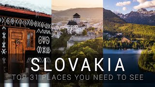 SLOVAKIA  TOP 31 places you MUST SEE [upl. by Lerim448]