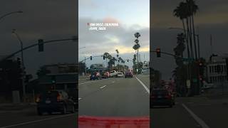 Tahoe slams into cars waiting in traffic on Mission Ave in San Diego California [upl. by Rufina]