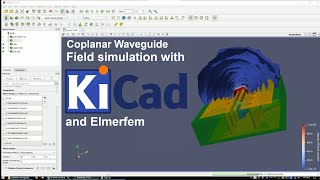 Coplanar Waveguide Electric Field simulation with KiCad and Elmerfem Finite Element Analysis [upl. by Llertram]