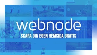 Webnode  Skapa din egen hemsida gratis [upl. by Boesch888]