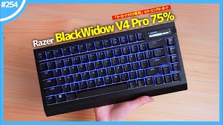 【 Razer BlackWidow V4 Pro 75％ 】「 キーボードオタク専用ゲーミングキーボード 」がさらにパワーアップしたらしい。 [upl. by Gilbertine]