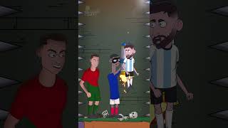 Ronaldo and Messi caught in a spike trap رونالدو وميسي وقعا في فخ المسامير [upl. by Clinton]