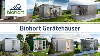 Biohort Gerätehäuser Sortiment 2024  Ein kurzer Überblick [upl. by Artep]