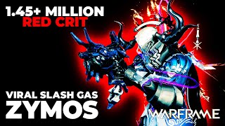 Warframe  Frost Prime  Red Crit Zymos  1 Million Red Crit Gas  Slash [upl. by Heiner]