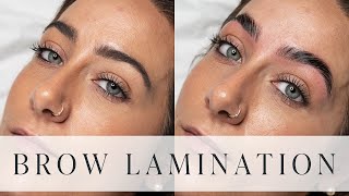 Eyebrow Lamination Transformation  Step by Step Tutorial [upl. by Wimsatt]