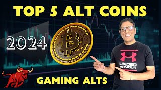 TOP 5 GAMING ALT COINS for 2024  TOP 5 ALT COINs LIST [upl. by Ocram]