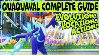 How to Get Quaquaval Best Abilties and Stats  Pokemon Scarlet amp Violet [upl. by Barthel188]