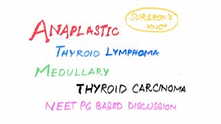 Thyroid carcinomapart 3 ANAPLASTICLymphomaMedullary carcinoma thyroid [upl. by Collum427]