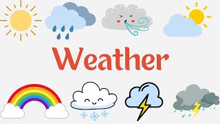 Weather  Types of Weather  In English  For kids  English Vocabulary  Learning for kids [upl. by Silber]