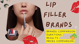 FULL GUIDE to Lip Filler Brands Durations  Prices  Efficacyamp Safety Expected RESULTS [upl. by Haelat]