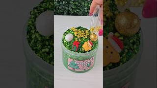 Slime ASMR Christmas Tree Bingsu Slime super crunchy great satisfying ASMR is back in stock Slime [upl. by Etteraj]