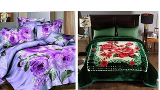 2025 beautiful blanket and bed sheet coverbeautiful cushion cover newstylish wedding ke liye 👌👌 [upl. by Nosecyrb103]