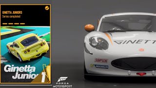 Forza Motorsport  Ginetta Juniors amp Track Toys Tour  Ginetta G40 Junior 4KXSX [upl. by Aihtekal]