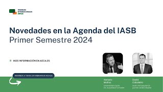 AECA Novedades en la Agenda del IASB Primer semestre de 2024 w BDO España [upl. by Octavie]