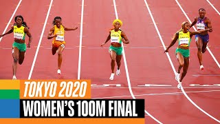 Womens 100m final 🏃‍♀️  Tokyo Replays [upl. by Aric]