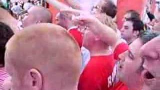 English fans singing quotEven Heskey scoredquot [upl. by Cahn793]