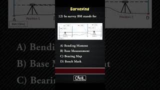 Surveying I MCQ 12100 Civiltutorials engineering quiz survey [upl. by Seta448]