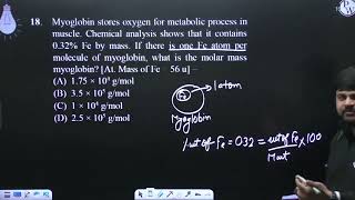 Myoglobin stores oxygen for metabolic process in muscle Chemical analysis shows that it contain [upl. by Bartolome268]