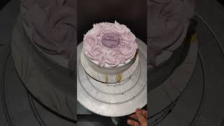 cake birthday cake design with rosette [upl. by Anyaj108]