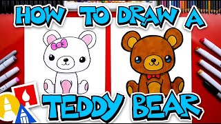 How To Draw A Teddy Bear  US National Teddy Bear Day [upl. by Yllil]