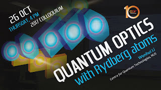 COLLOQUIUM Quantum optics with Rydberg atoms October 2017 [upl. by Maiah]