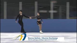 Deanna StellatoDudek and Maxime Deschamps  Championnats québécois dété 2023 SP [upl. by Broek199]