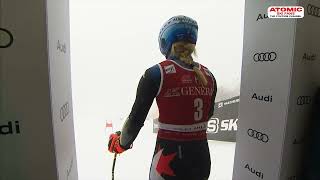 AUDI FIS Ski World Cup  Womens GS  Mont Tremblant Dec 2 2023 the ATOMIC athletes sheskis [upl. by Desma]