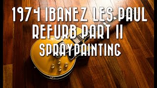 Incredible Aerosol Refurb  1974 Ibanez Les Paul Mikes Guitar Workshop [upl. by Debera770]