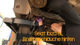 Seat Ibiza 6L Bremsschläuche hinten erneuert [upl. by Ahsinnor670]