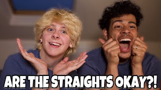 STRAIGHT PEOPLE BEING FUNNY FOR ONCE BISEXUALS REACT  NOAHFINNCE FT NOTCORRY [upl. by Hoopes138]