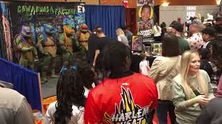 TMNT arrive with Johnny Huang at NWA Comic Con [upl. by Umont91]