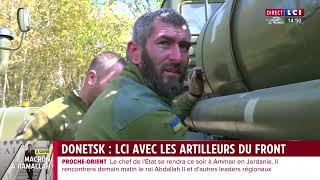 Donetsk  LCI avec les artilleurs du front [upl. by Elletsirk]