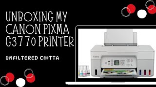 Canon PIXMA Mega Efficient G3770 Multifunction WiFi Color Ink Tank Printer G3770 printer canon [upl. by Moreta]