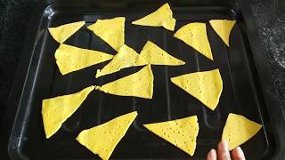 Nacho Chips Recipe without oven  Corns Chips Recipe  Tortilla Chips  Homemade Nacho Chips [upl. by Isied]