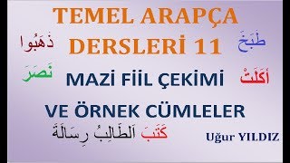 Arapça mazi fiil çekimi ve örnek cümleler [upl. by Waechter]