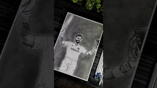 King 👑 Kohli Latest Century Drawing ❤️‍🔥 Virat Kohli shorts viratkohli rcb sketch [upl. by Llewkcor]